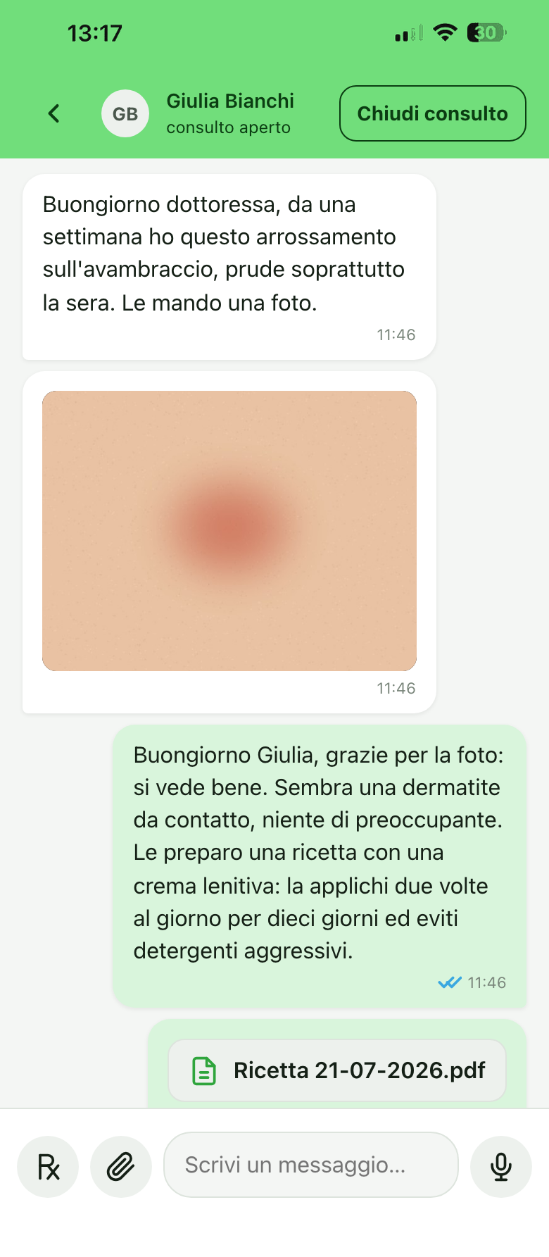 La chiusura del consulto